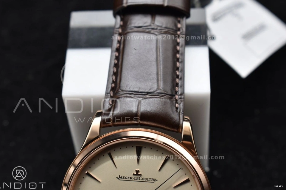 Strap Edition RG on White Thin Leather Best Brown Dial Ultra Master Moon APSF Super 1:1 SA925 Clone 0502